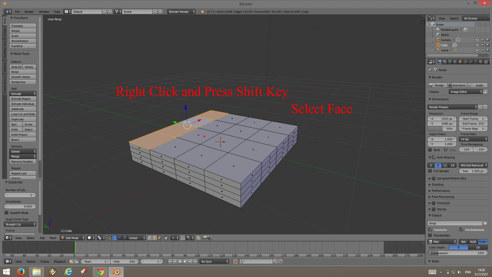 Blender Workshop 01 (Part 1) - ฝึกปั้น Model เก้าอี้ 3 มิติ ด้วย โปรแกรม Blender สำหรับผู้เริ่มต้น