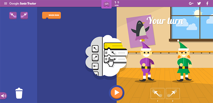 คุณพ่อ คุณแม่ โปรดทราบ ! มาหัดให้เด็กๆ เขียนโปรแกรมแบบสนุกๆ ด้วย Google Santa Tracker กันเถอะ !