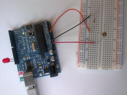การต่อวงจร Arduino และ LDR วัดค่าแสง