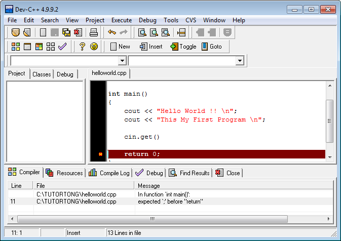 สอน C++ : บทที่ 1 เริ่มต้นการเขียนโปรแกรมภาษา C++ ด้วย Dev-C++