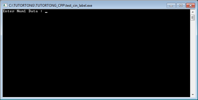 สอน C++ : บทที่ 8 การรับข้อมูลจากผู้ใช้ ด้วยคำสั่ง cin