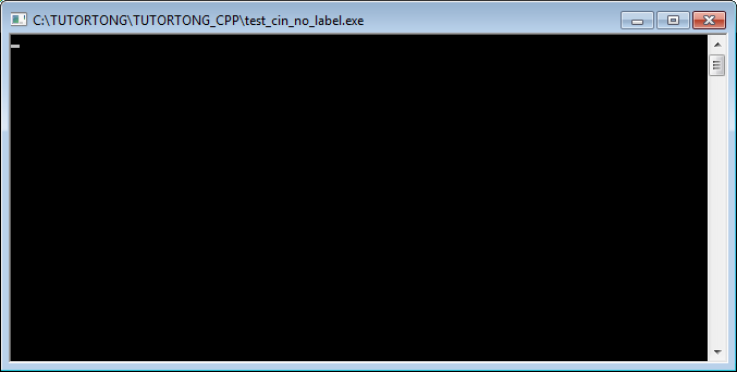 สอน C++ : บทที่ 8 การรับข้อมูลจากผู้ใช้ ด้วยคำสั่ง cin