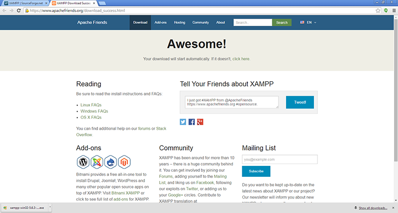 Xampp : วิธี Download XAMPP Web Server สำหรับเริ่มต้นการเขียนเว็บไซต์ ด้วย PHP